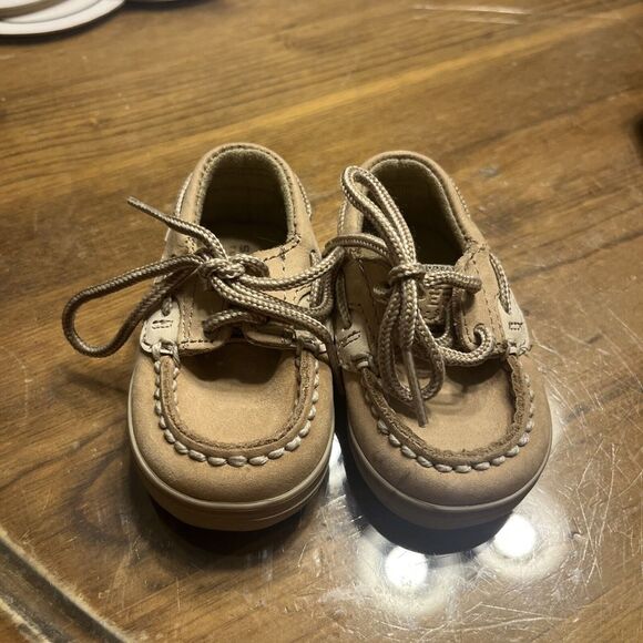 Sperry Top-Sider Bluefish Boat Shoe - Baby‎ - Tan, Size 1M - Picture 1 of 4